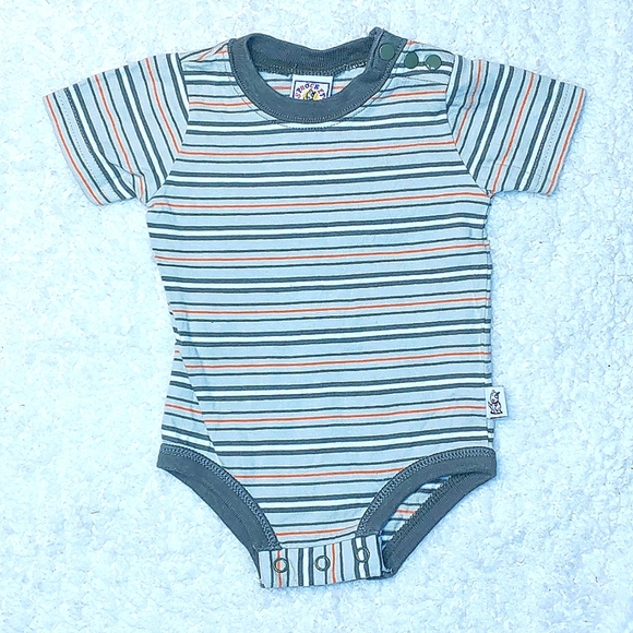 Bundle of Boy's 3-6mo Striped Rompers - Picture 8 of 12